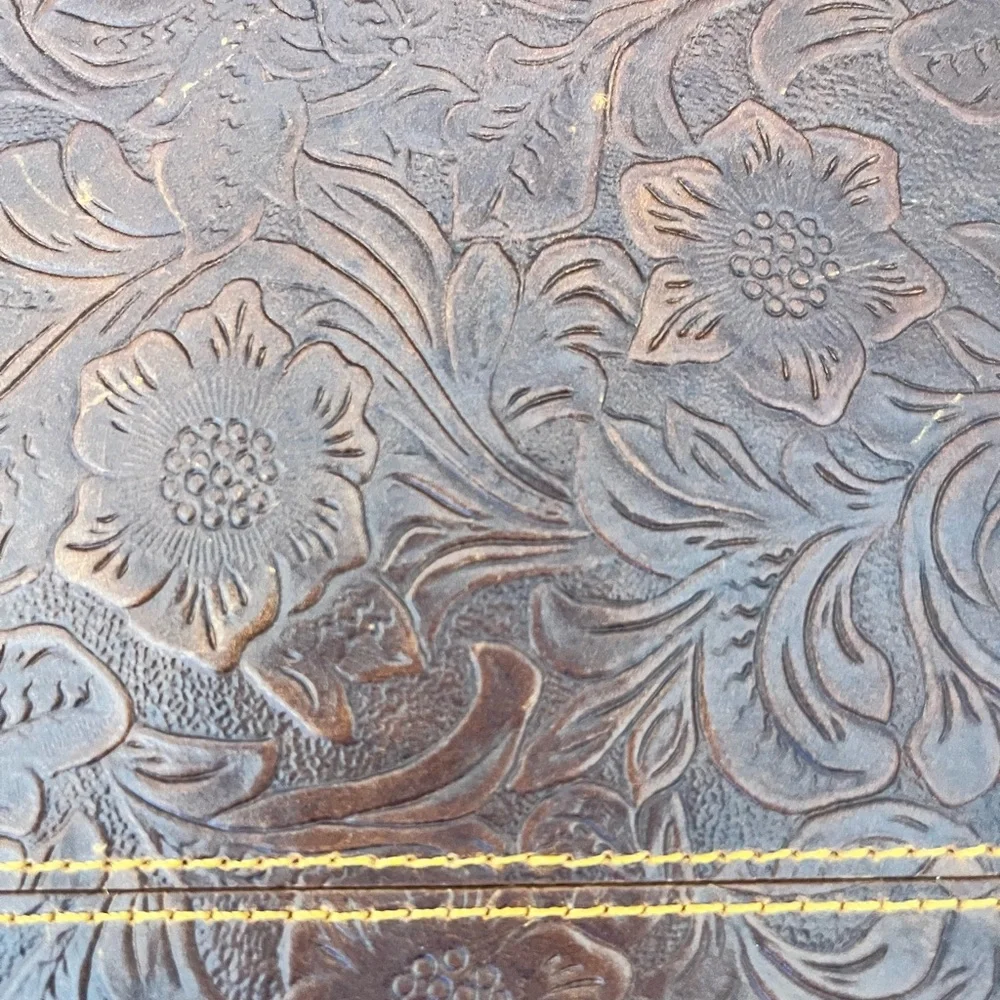iPad tooled leather case